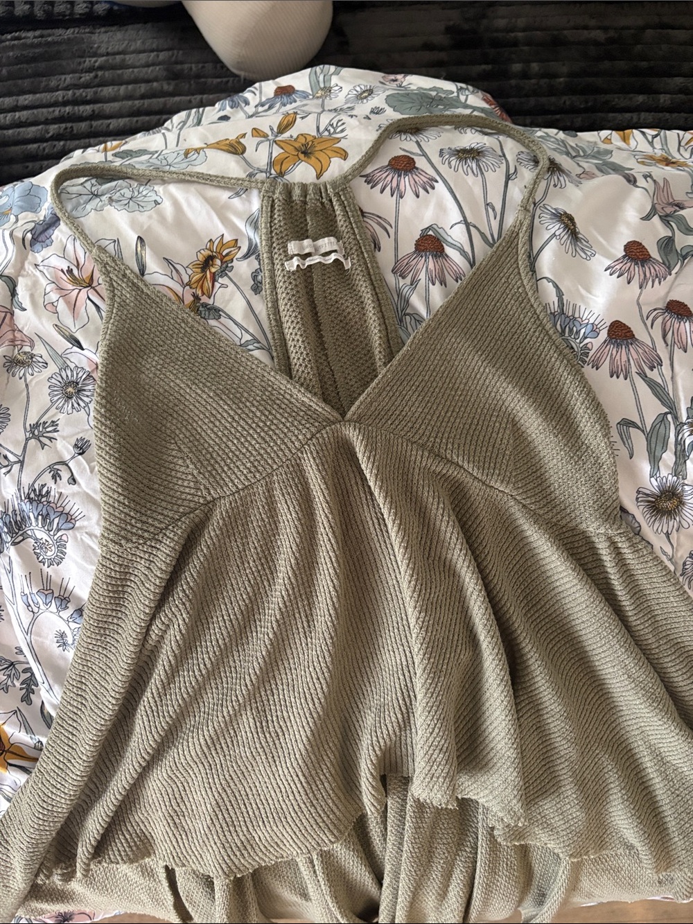Urban Outfitters Olive Green Knit Tank Top